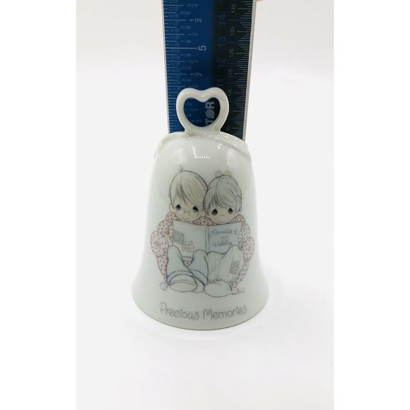 Precious Moments 1985 Porcelain Bell Precious Memories of Our Wedding 4.25"H - Picture 9 of 9